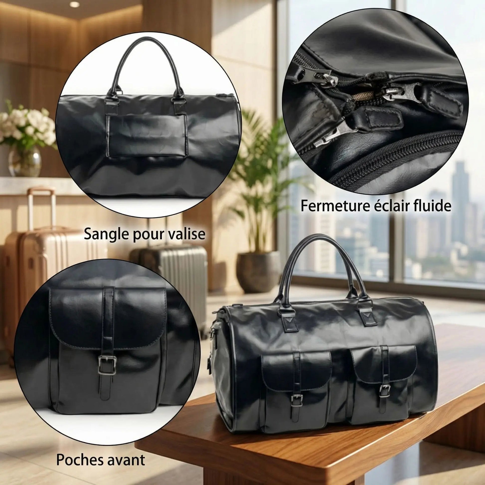 Grand sac de voyage homme | 2 - en - 1 Imperméable - Sacan Distributions