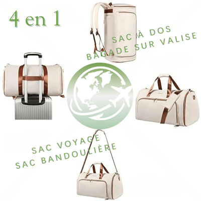 Sac de Voyage Pliable Convertible 4 en 1 - Sacan Distributions