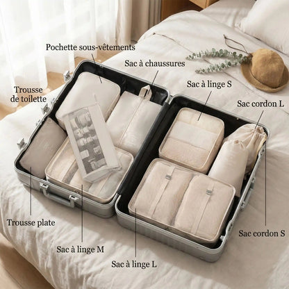 Sacs de rangement de voyage / Ensemble de 9 pièces - Sacan Distributions