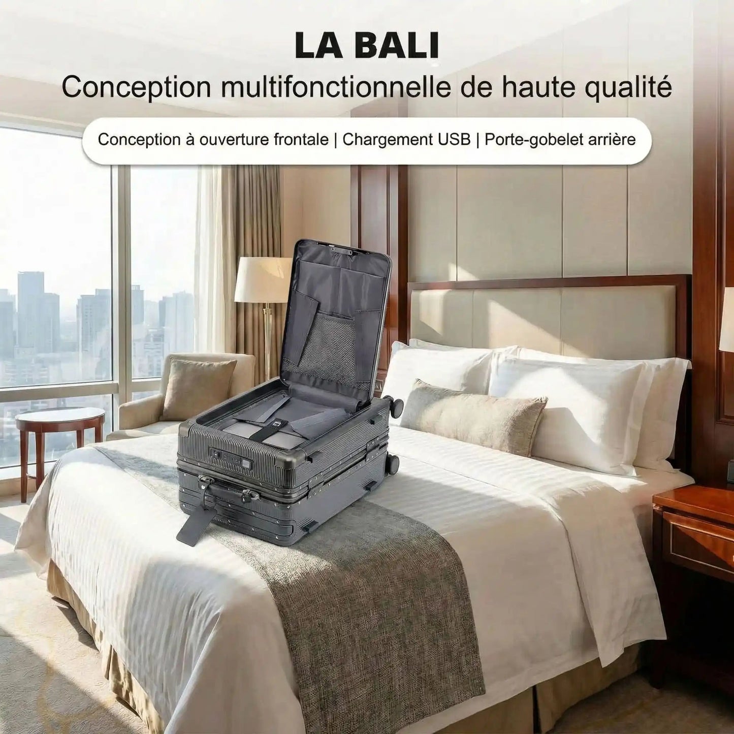 Valise Cabine Ouverture Frontale LA BALI - Sacan Distributions