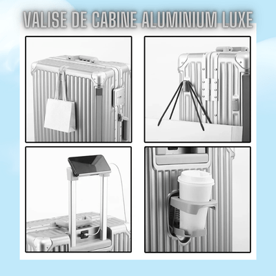 Valise de Cabine en Alumimiun LUXE - Sacan Distributions