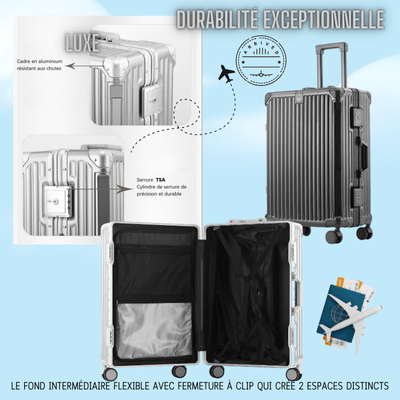 Valise de Cabine en Alumimiun LUXE - Sacan Distributions