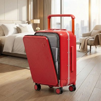 Valise Luxe Aluminium à large poignée - Sacan Distributions