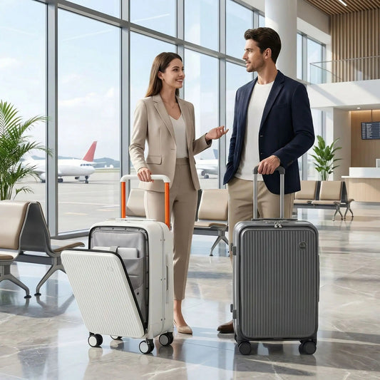 Valise Luxe Aluminium à large poignée - Sacan Distributions